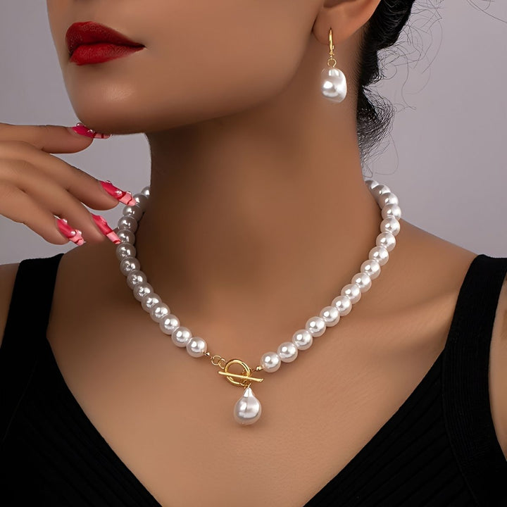 Lucas & Lèa Paris | Ensemble Collier et Boucles d'oreilles en Perles