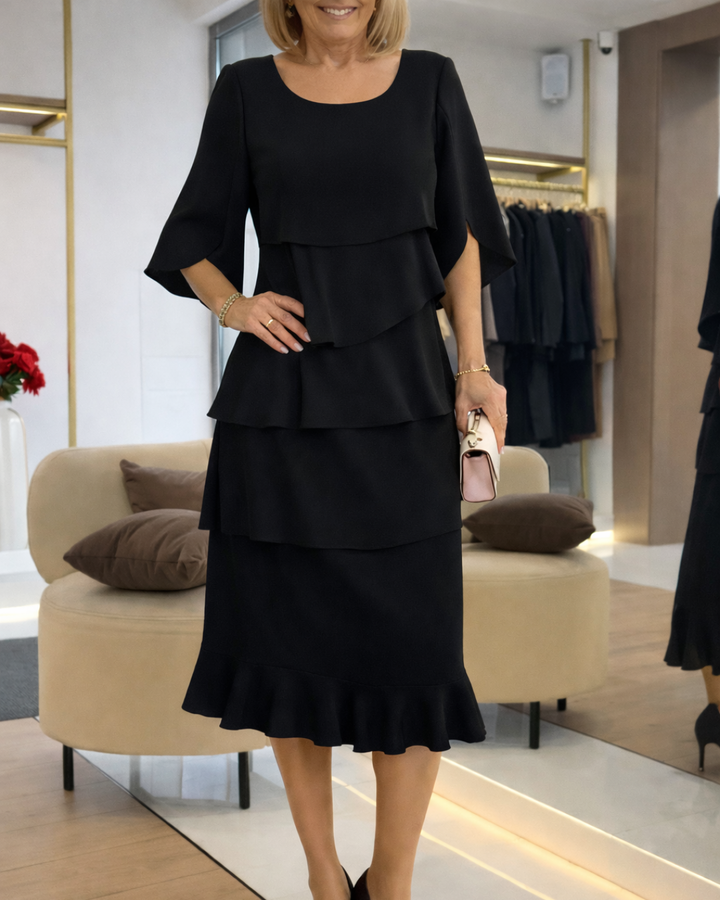 Patricia | Robe à volants Élégante et Confortable