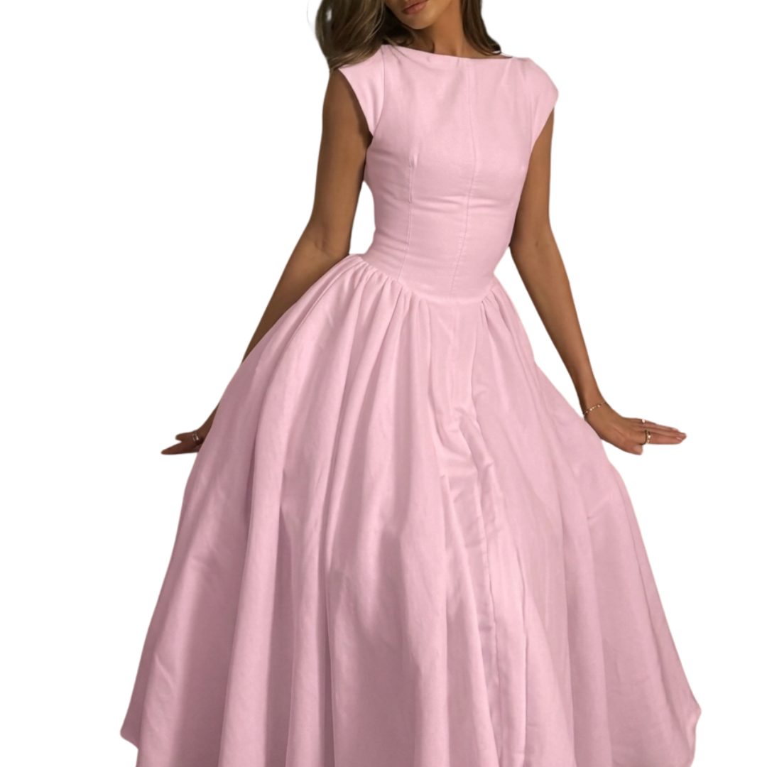 CLARISSA – Robe Maxi Dos Nu Bardot Chic
