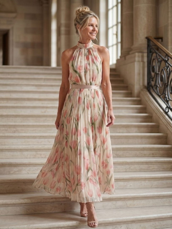 Reyna | Robe midi halter florale