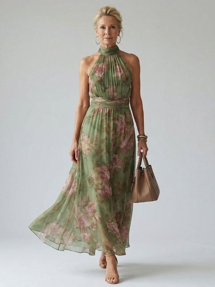 Mirella | Robe midi halter