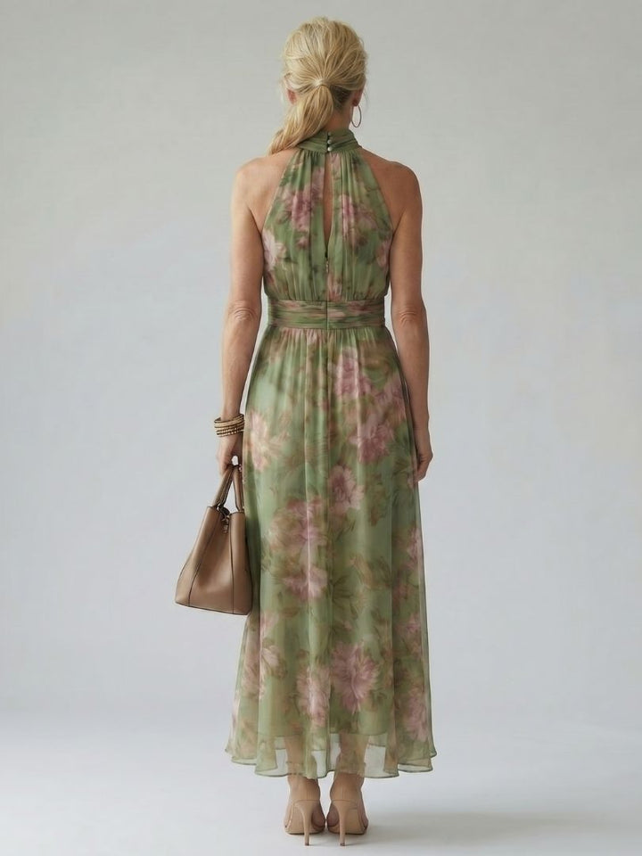 Mirella | Robe midi halter