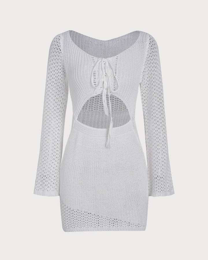 Couverture en Crochet Blanc