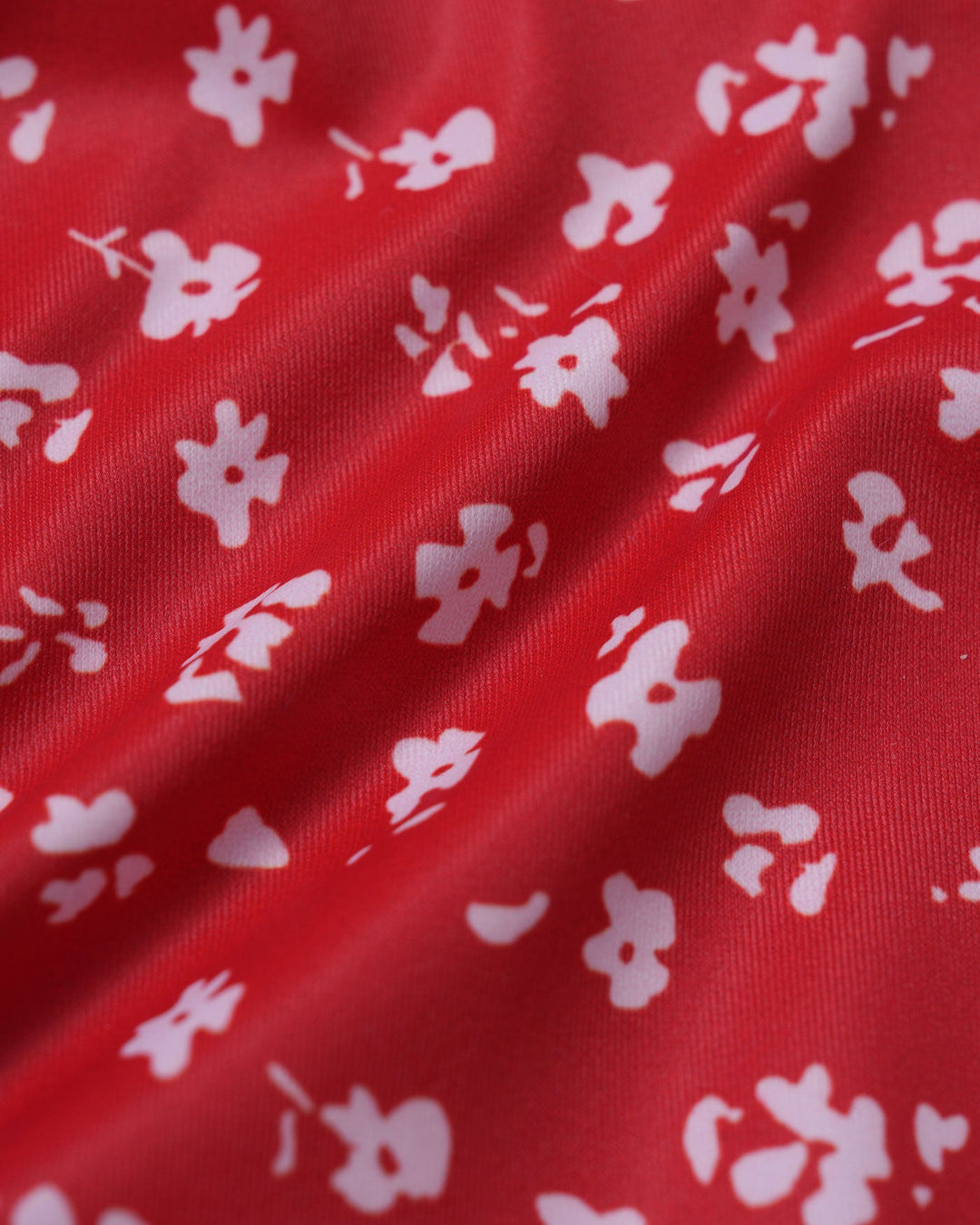 Ensemble de Bikini Triangle à Cordon Floral Rouge