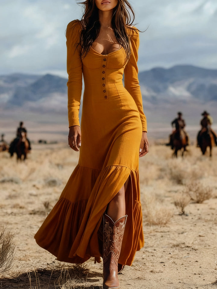 Ribelle - Robe western à silhouette élancée