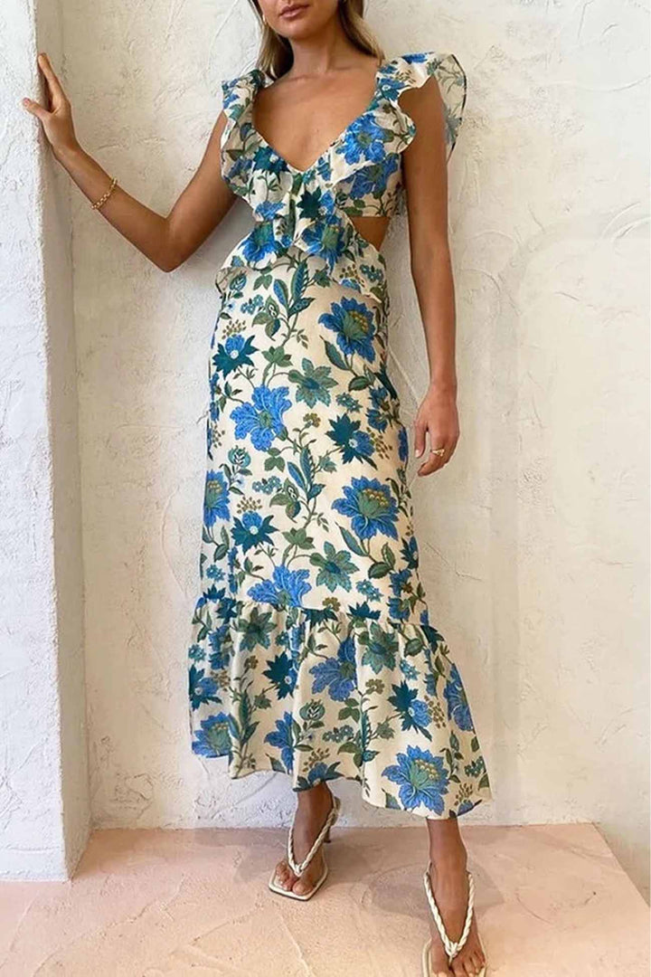 Yafit™ | Robe à volants florale