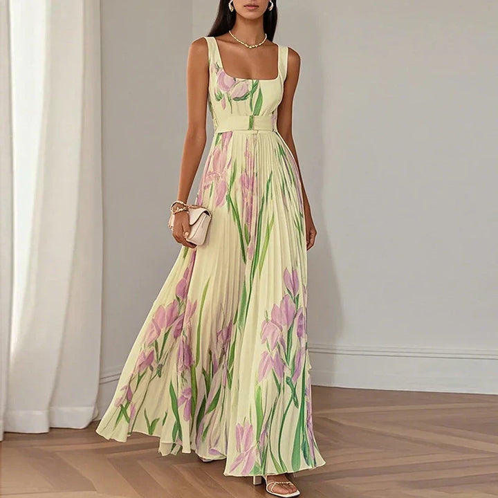 Grace | Robe Maxi A-Ligne Fleurie