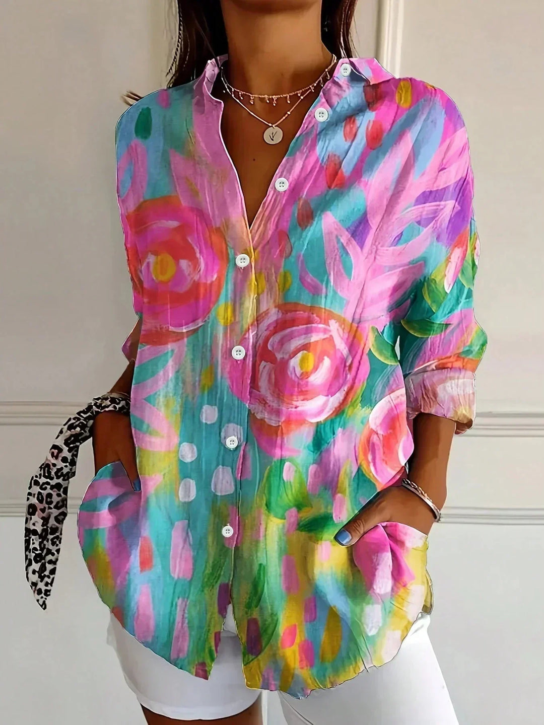 Sadie | Blouse à Motif Coloré