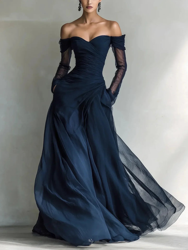 Matilda • Robe longue à épaules dénudées