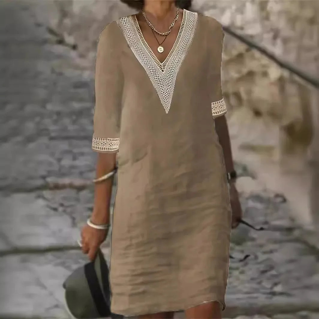 Robe  Été Sexy Décolleté V Casual