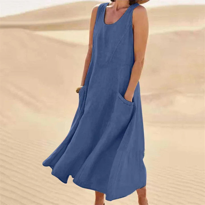Robe d'été sans manches en coton