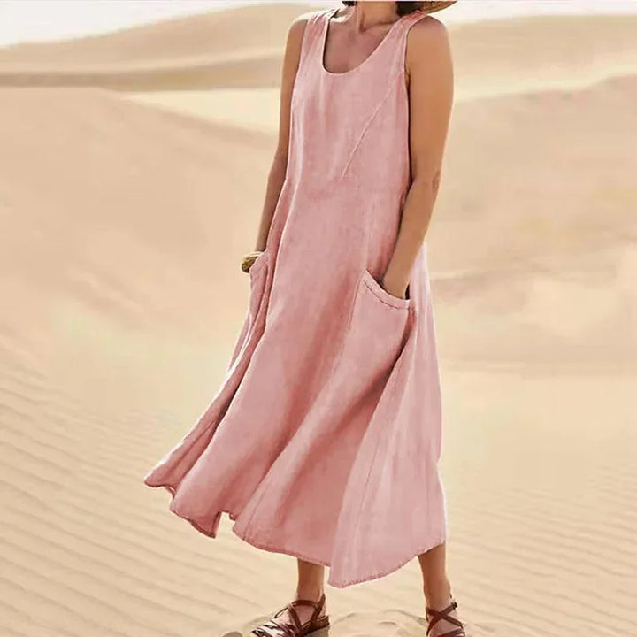 Robe d'été sans manches en coton