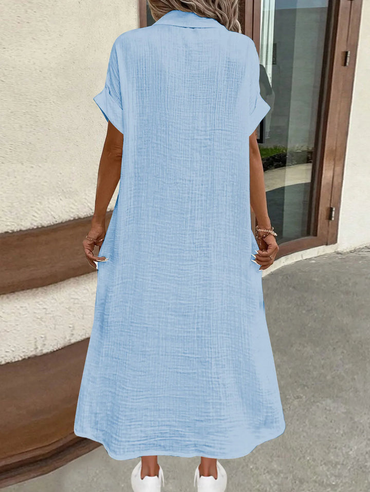 Jupe chemise unie tendance