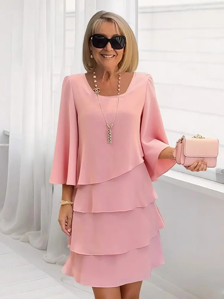 Catherine | Robe à volants Élégante et Confortable