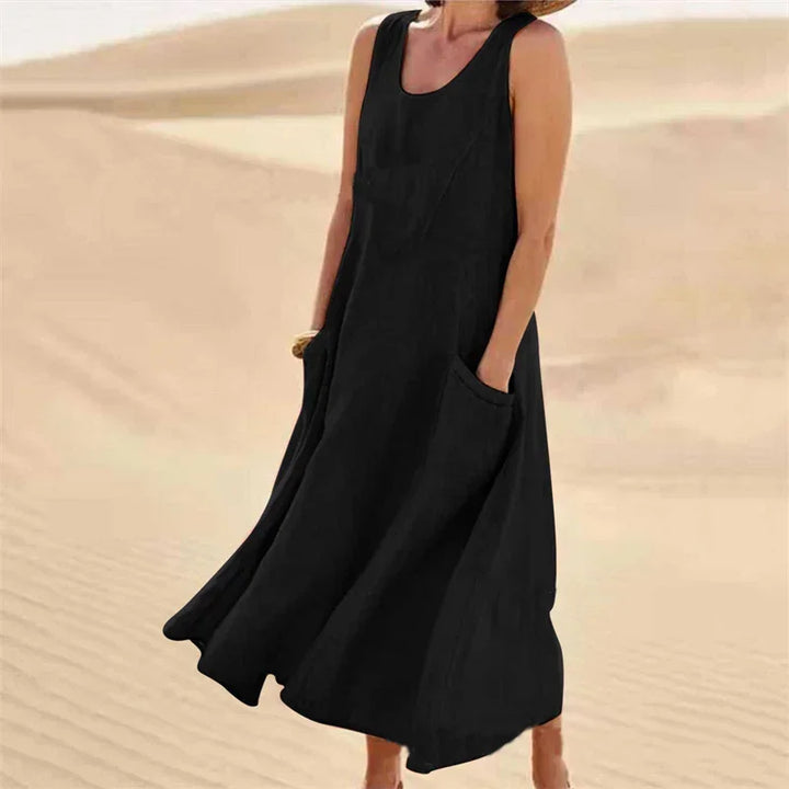 Robe d'été sans manches en coton