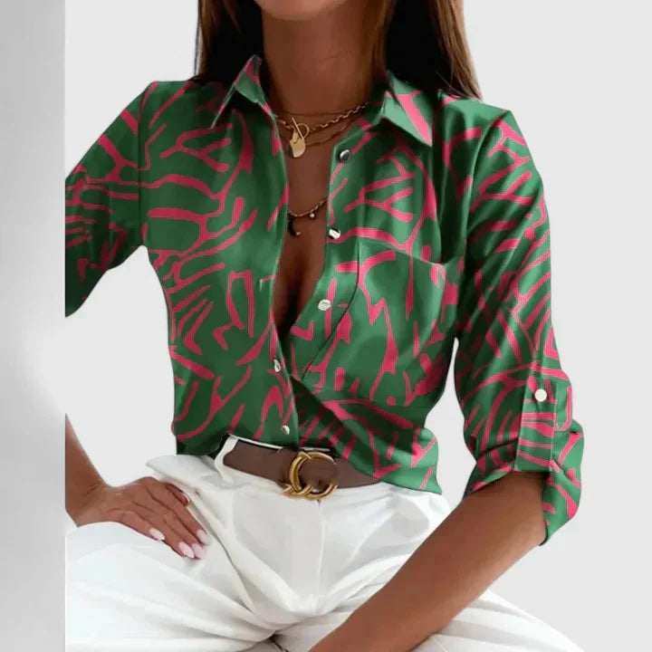 Lisette | Blouse Élégante à Manches Longues