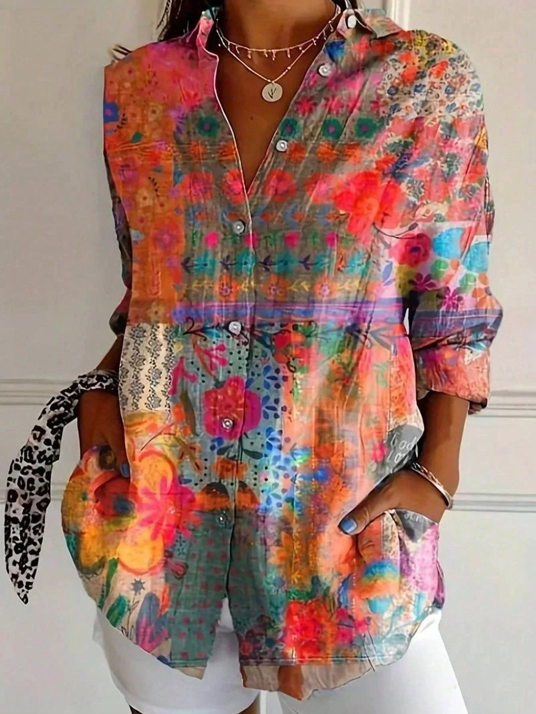 Sadie | Blouse à Motif Coloré