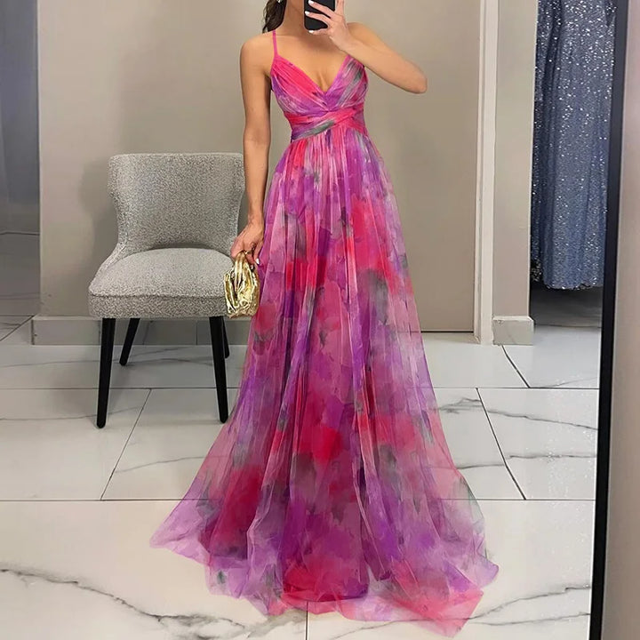 Giselle | Magnifique Maxi-robe avec Imprimé Floral