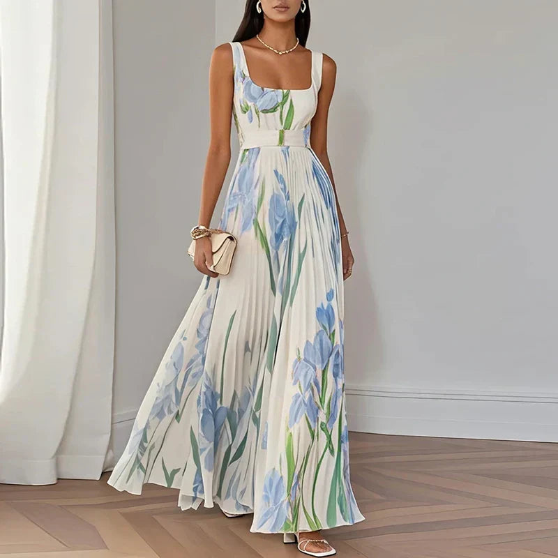 Grace | Robe Maxi A-Ligne Fleurie