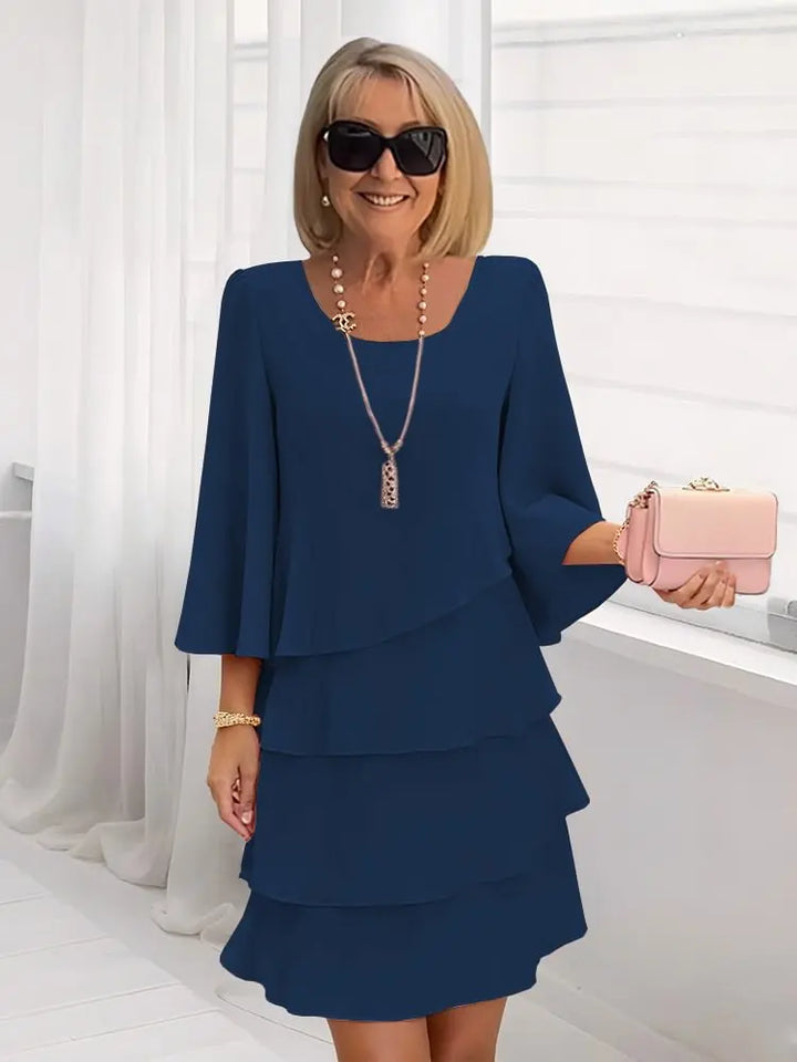 Catherine | Robe à volants Élégante et Confortable