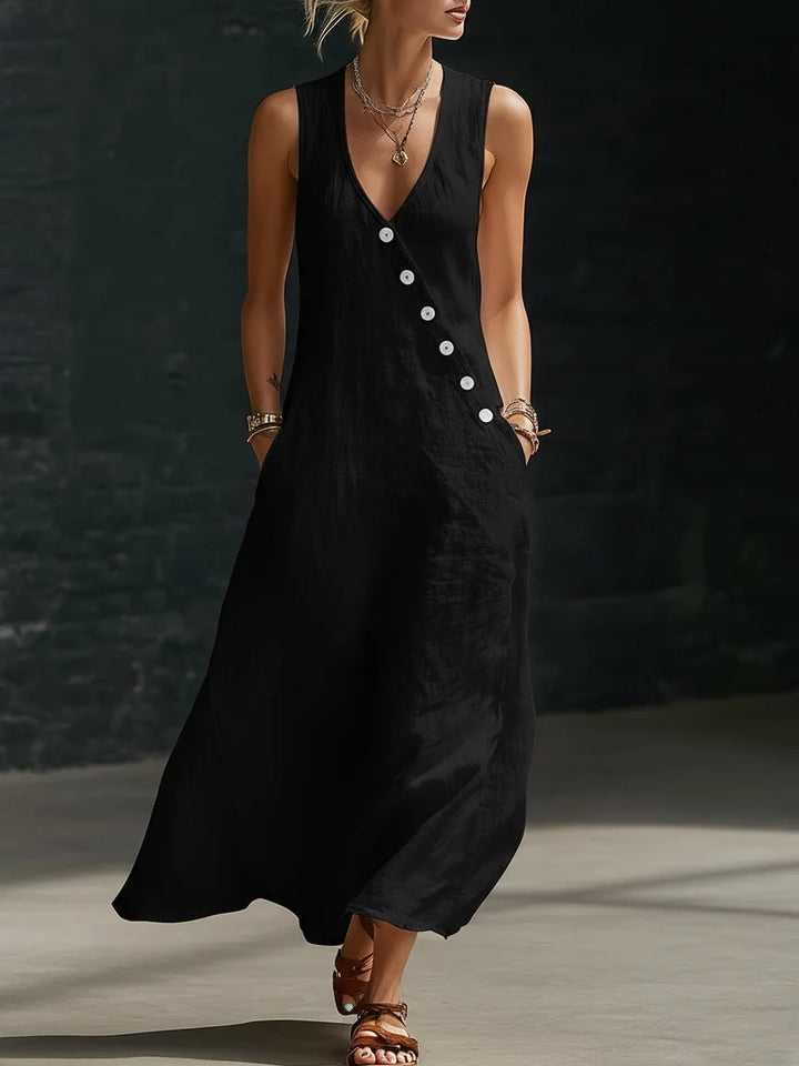 Robe Maxi Décontractée Sans Manches
