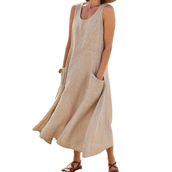 Robe d'été sans manches en coton