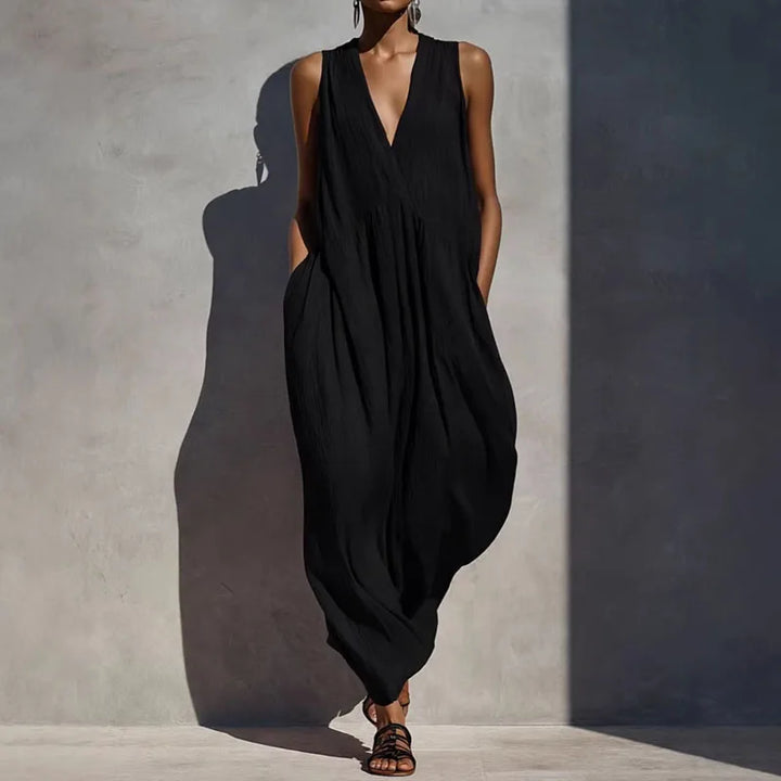 Robe Maxi Décolleté V Sans