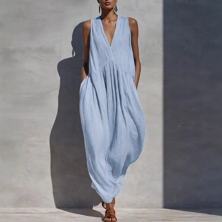 Robe Maxi Décolleté V Sans