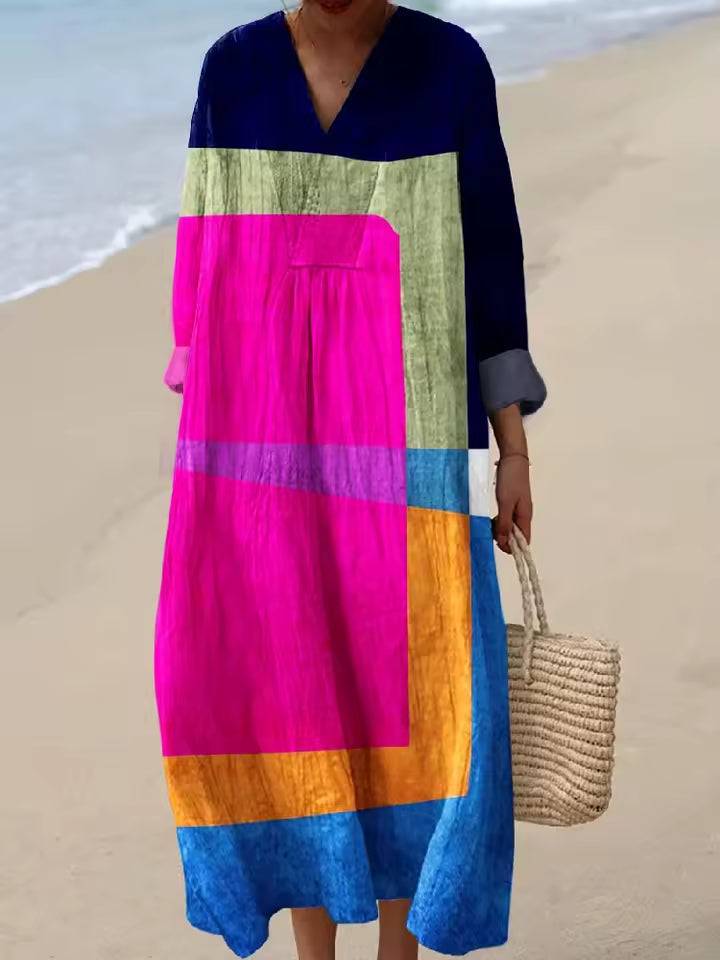 Robe imprimée brise d'été