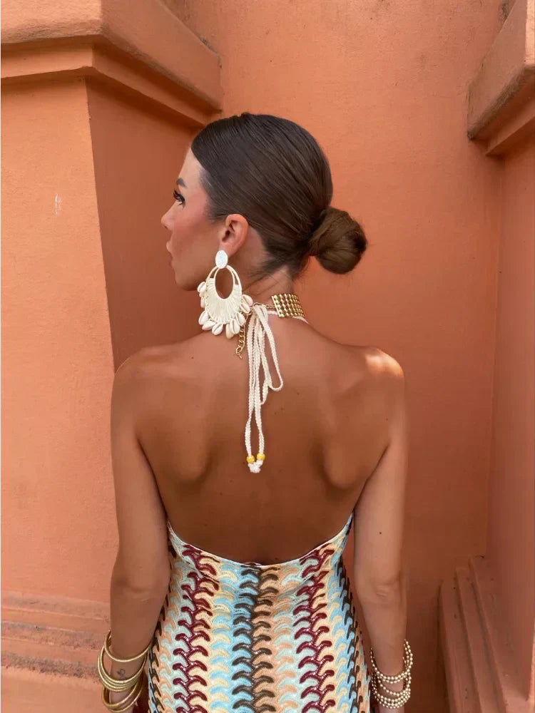 Naama-Lee™ | Robe Maxi Décolleté V Sans Dos