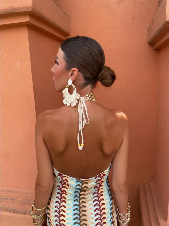Naama-Lee™ | Robe Maxi Décolleté V Sans Dos