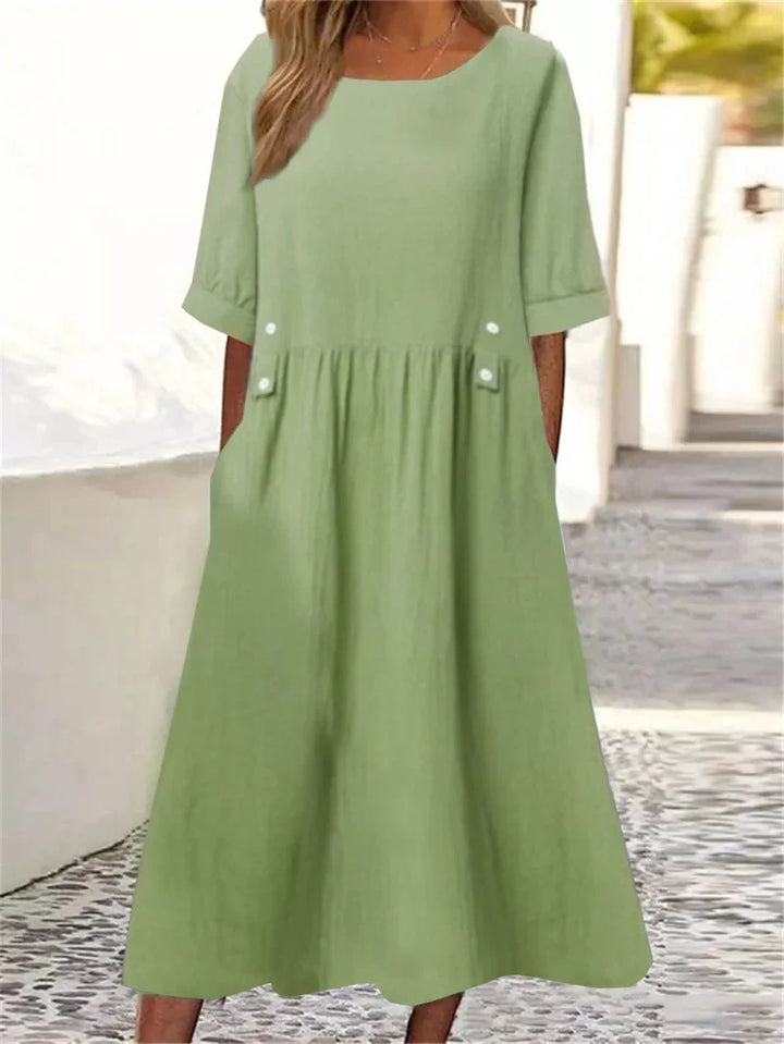 Robe Femme  Coton Lin Confortable