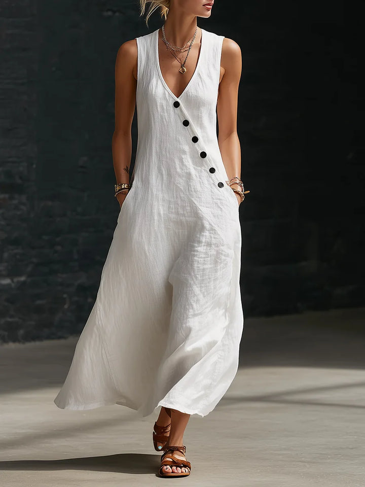 Robe Maxi Décontractée Sans Manches