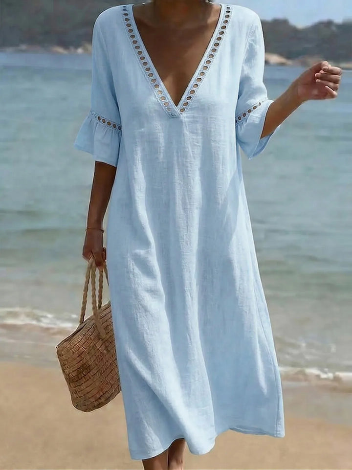 Robe Midi V-Cou