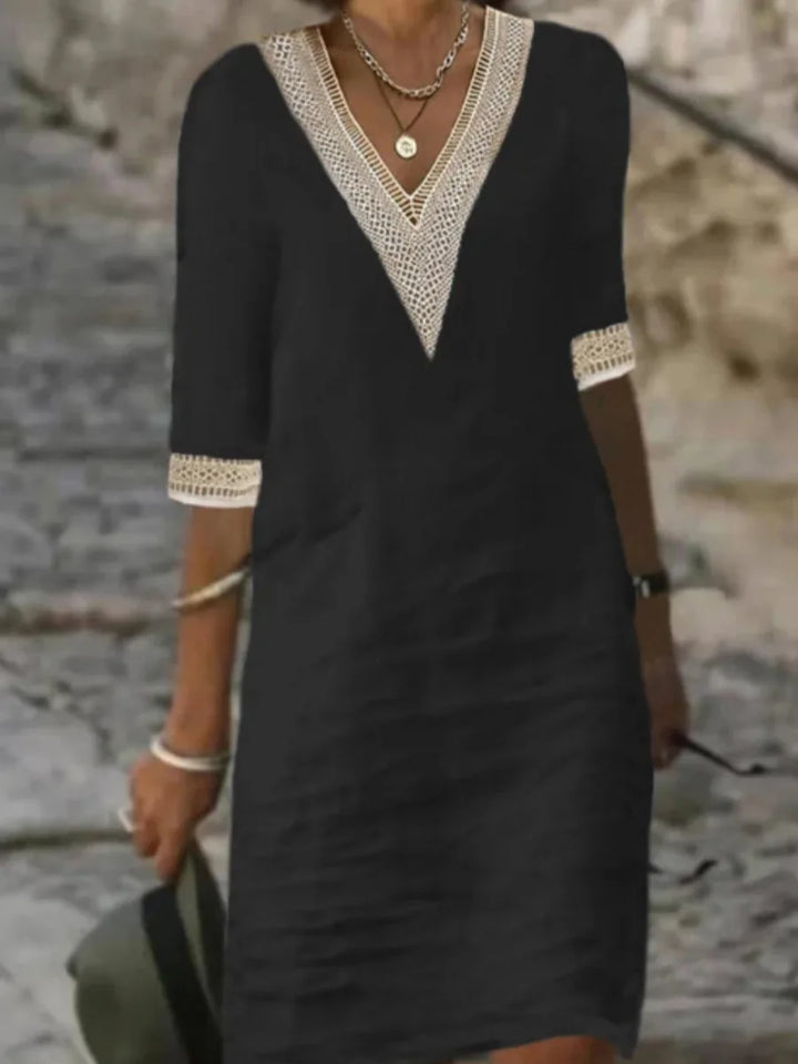 Robe  Été Sexy Décolleté V Casual