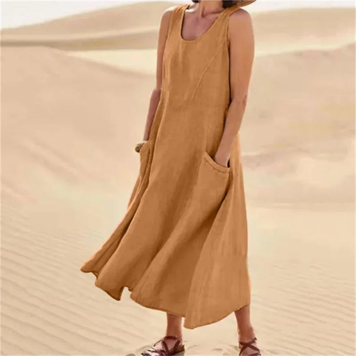 Robe d'été sans manches en coton