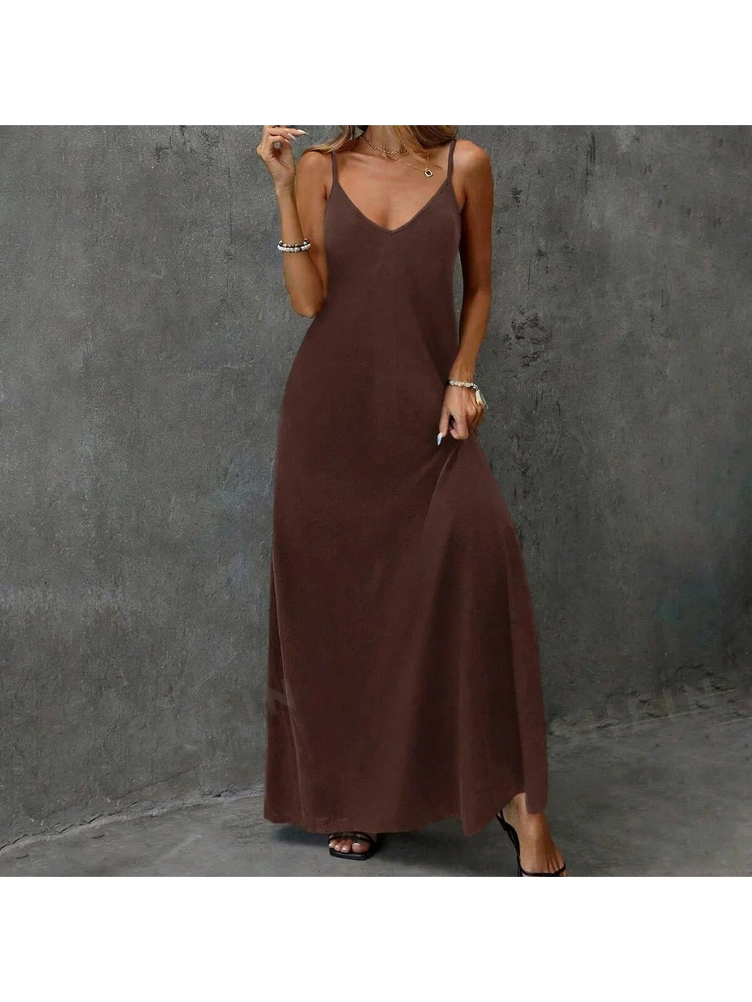 Camisole longue et ample à col en V