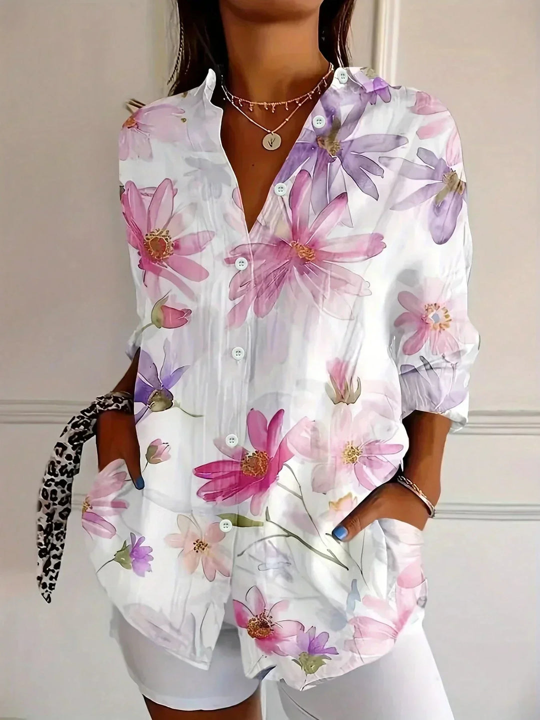Sadie | Blouse à Motif Coloré