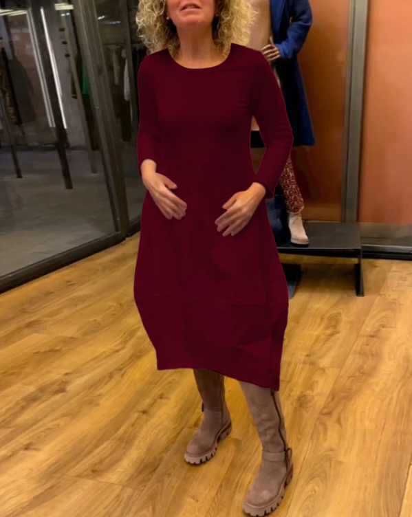 Lucas & Léa Paris - Robe midi noire à poches
