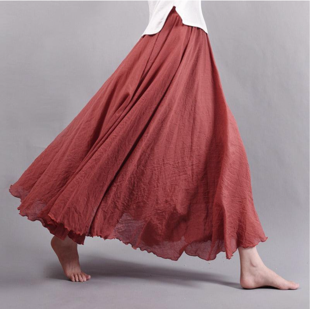 Femme Plissée Maxi Jupe – Vera