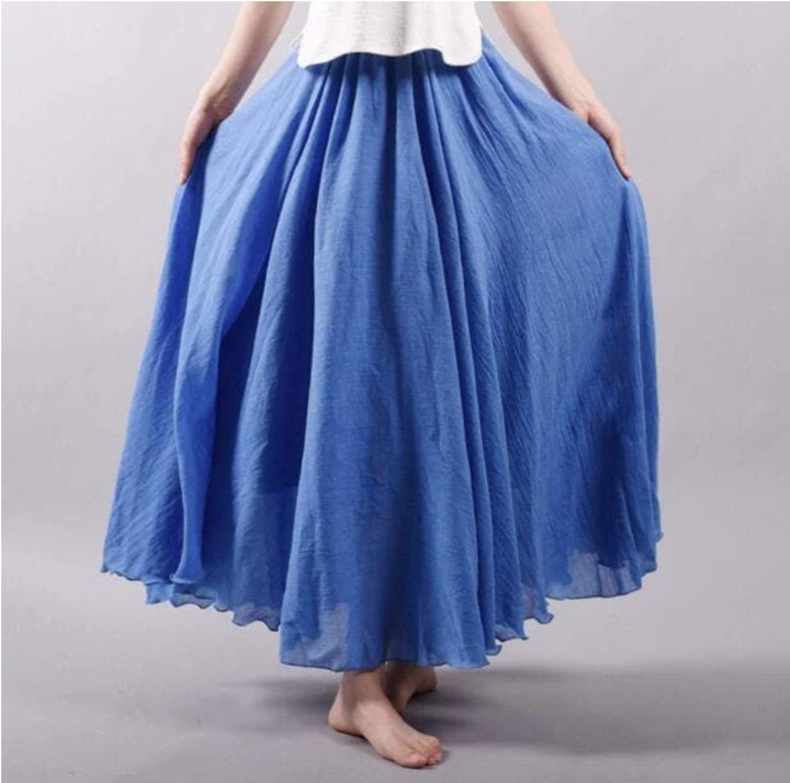 Femme Plissée Maxi Jupe – Vera