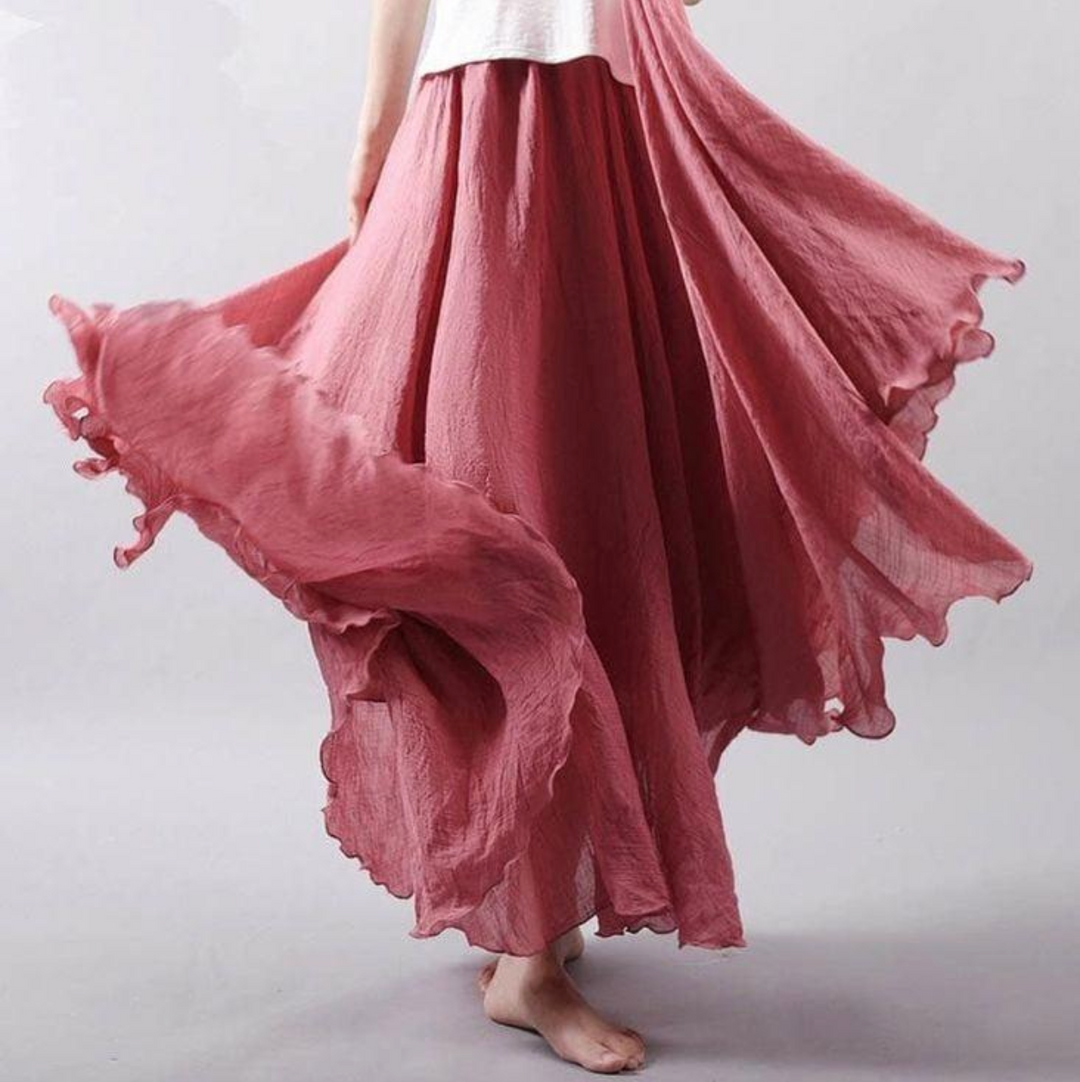 Femme Plissée Maxi Jupe – Vera