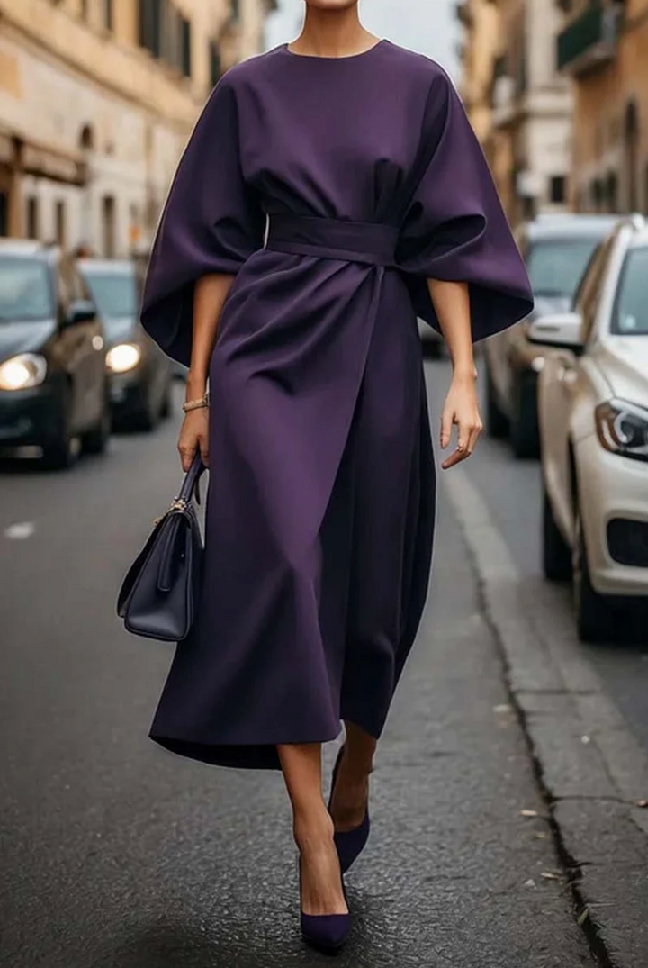 Maya™ | Robe à manches lanternes élégante