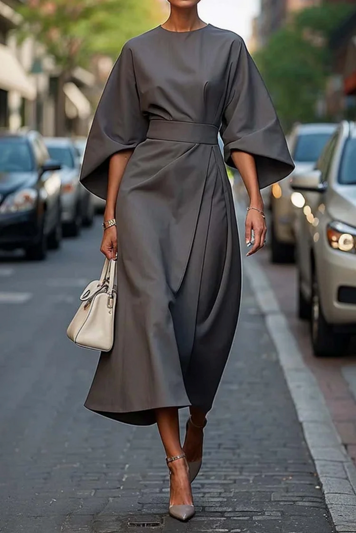 Maya™ | Robe à manches lanternes élégante