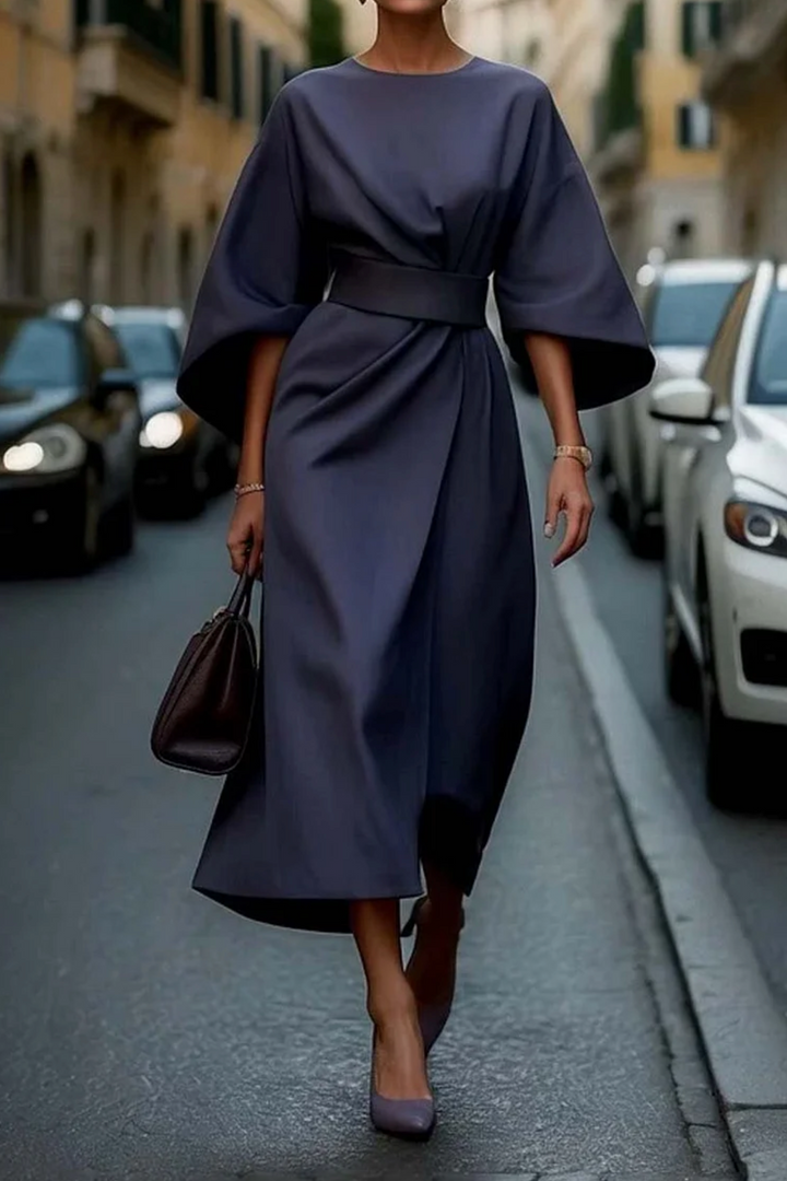 Maya™ | Robe à manches lanternes élégante