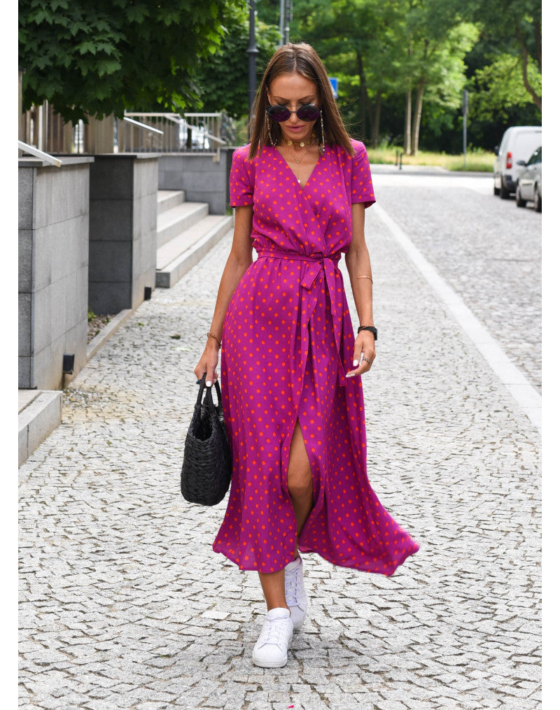 Judy | Robe Florale Élégante à Col V