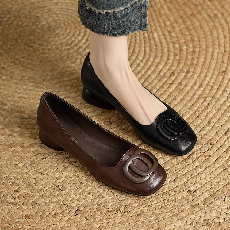 Sophia | Chaussures plates élégantes en cuir