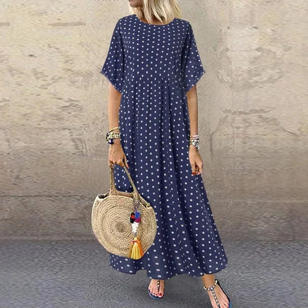 Robe Maxi Boho Imprimé Vintage