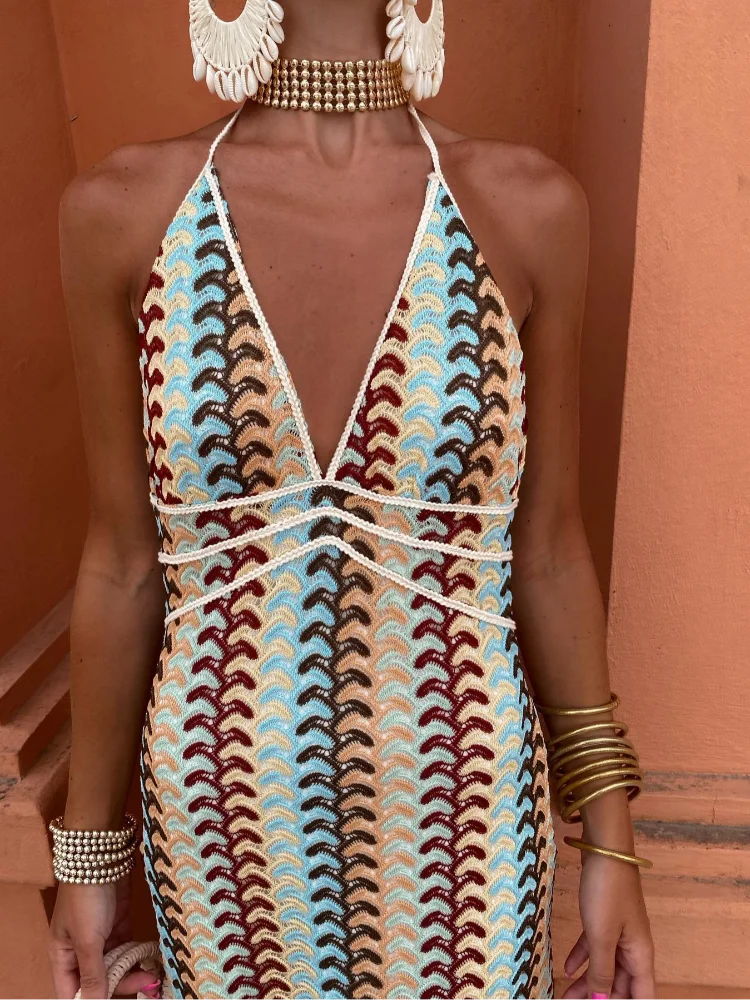 Naama-Lee™ | Robe Maxi Décolleté V Sans Dos