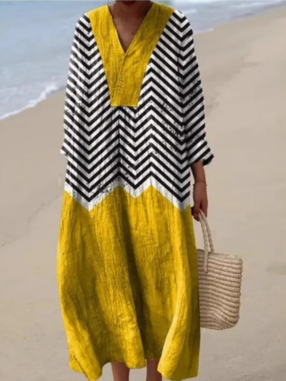 Robe imprimée brise d'été